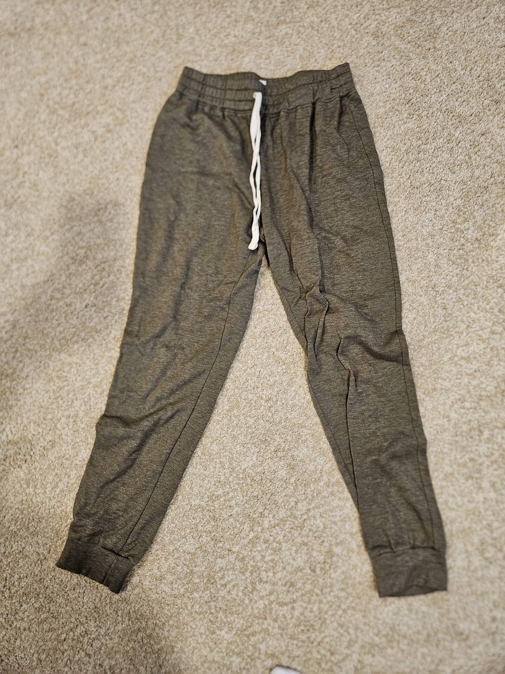 Cherish Olive Green Fleece Lined Joggers- Size Small